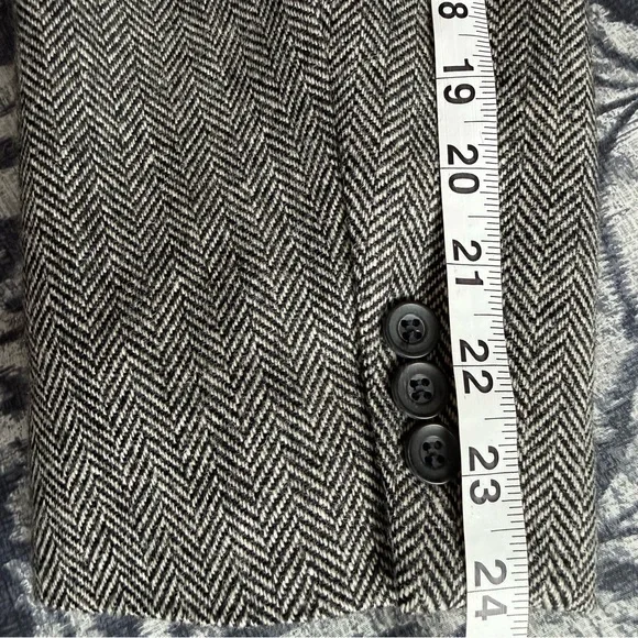 Vintage Haggar Imperial Black & White Herringbone Blazer | Made in USA | 44R - Picture 14 of 14